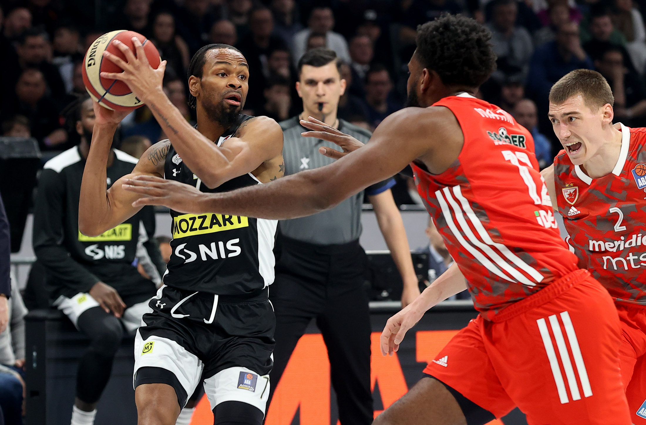 Partizan - Crvena Zvezda , Derbi, ABA Liga  13 - Mart - 2023.Beograd, Srbija Photo: © 2023 Pedja Milosavljevic / STARSPORT