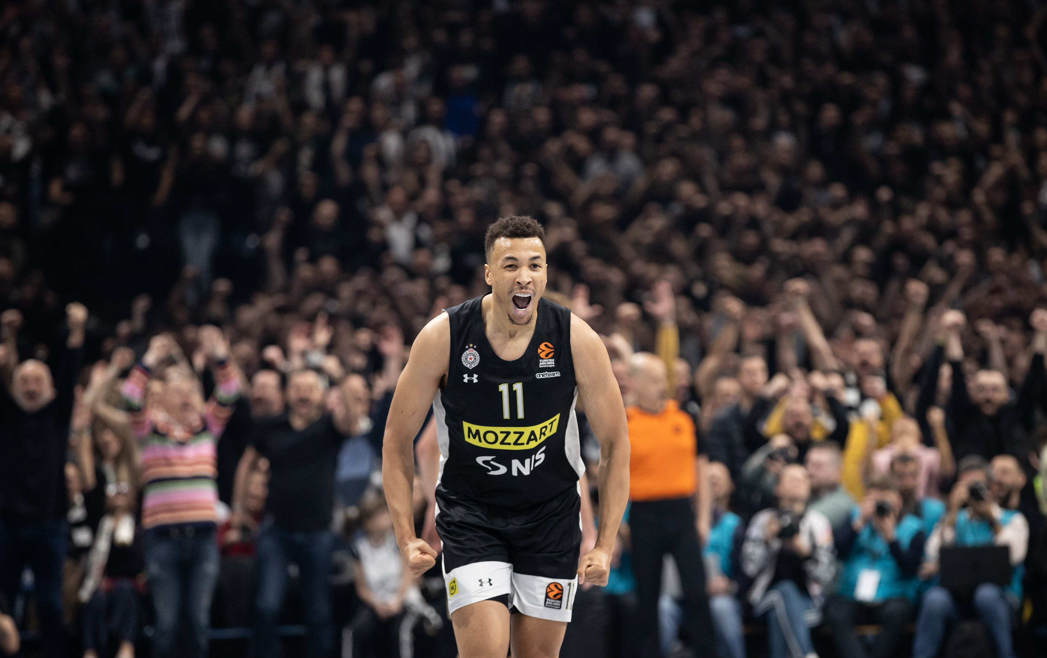 during the 2022/2023 Turkish Airlines EuroLeague Regular Season match between Partizan Mozzart Bet Belgrade and  Barcelona on March 28, 2023 in Belgrade, Serbia. (Photo by Srdjan Stevanovic/Starsport.rs ©)