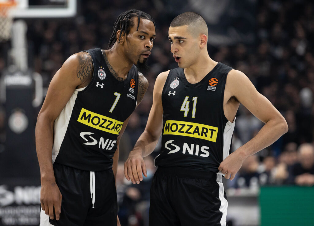 during the 2022/2023 Turkish Airlines EuroLeague Regular Season match between Partizan Mozzart Bet Belgrade and  Barcelona on March 28, 2023 in Belgrade, Serbia. (Photo by Srdjan Stevanovic/Starsport.rs ©)