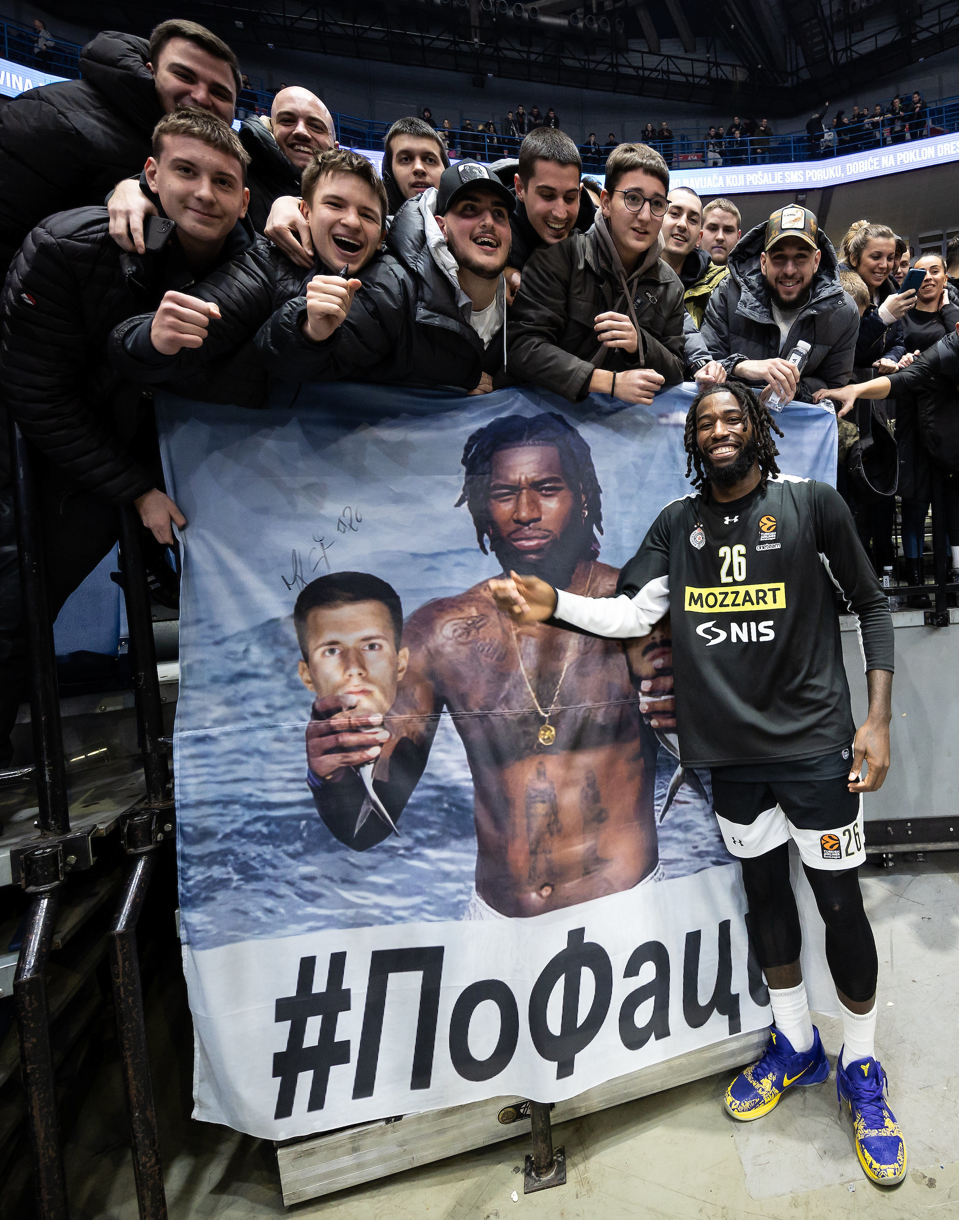 during the Aba League Season 2022-2023 match between Partizan and Mornar Bar at Aleksandar Nikolic hall on January 29, 2023 in Belgrade, Serbia. (Photo by Srdjan Stevanovic/Starsport.rs ©)