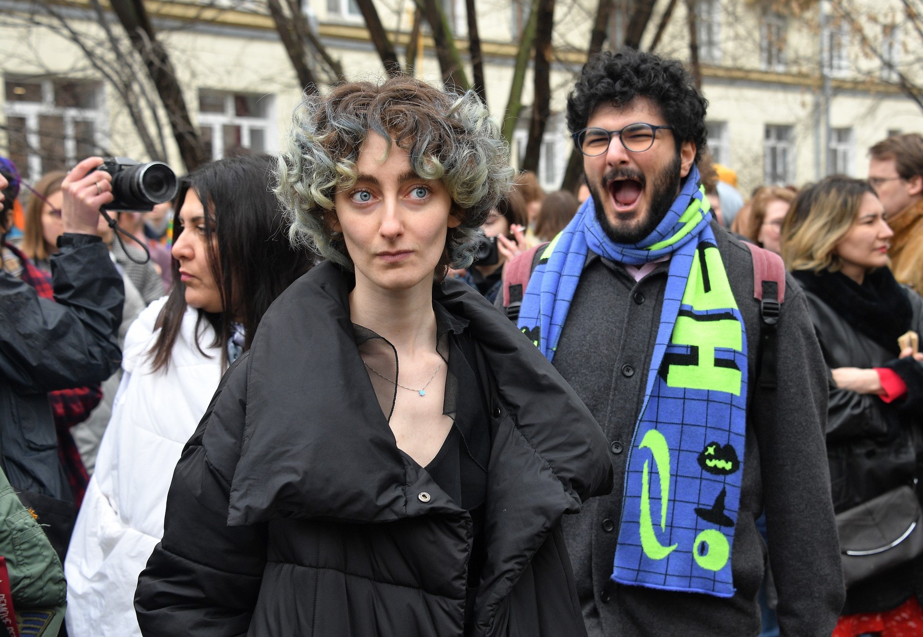 Announcement of the verdict in the criminal case against the editors of the student publication Doxa Armen Aramyan, Natasha Tyshkevich, Vladimir Metelkin and Alla Gutnikova at the trial precinct of the justice of the peace No. 208 of the Dorogomilovo dist