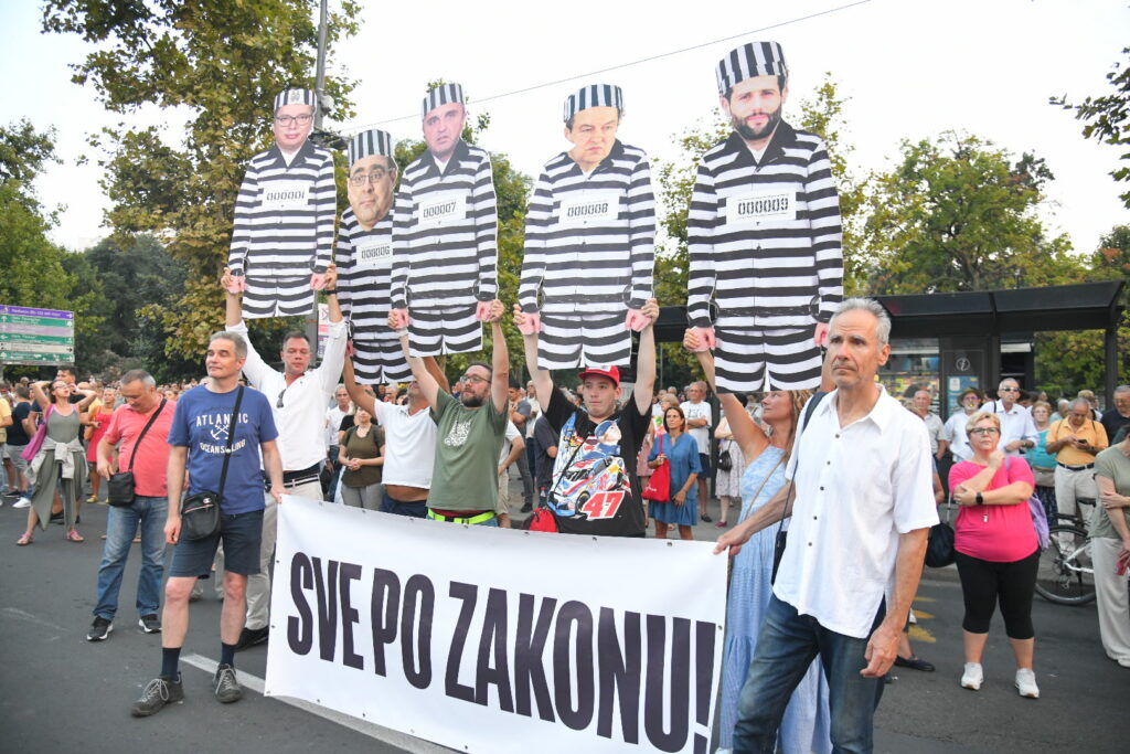 Beograd 19.08.2023. Protest Srbija protivn nasilja, 16. po redu, šesnaesti po redu protest Srbija protiv nasilje, početak ispred Narodne skupštine Foto: Nemanja Jovanović/Nova.rs