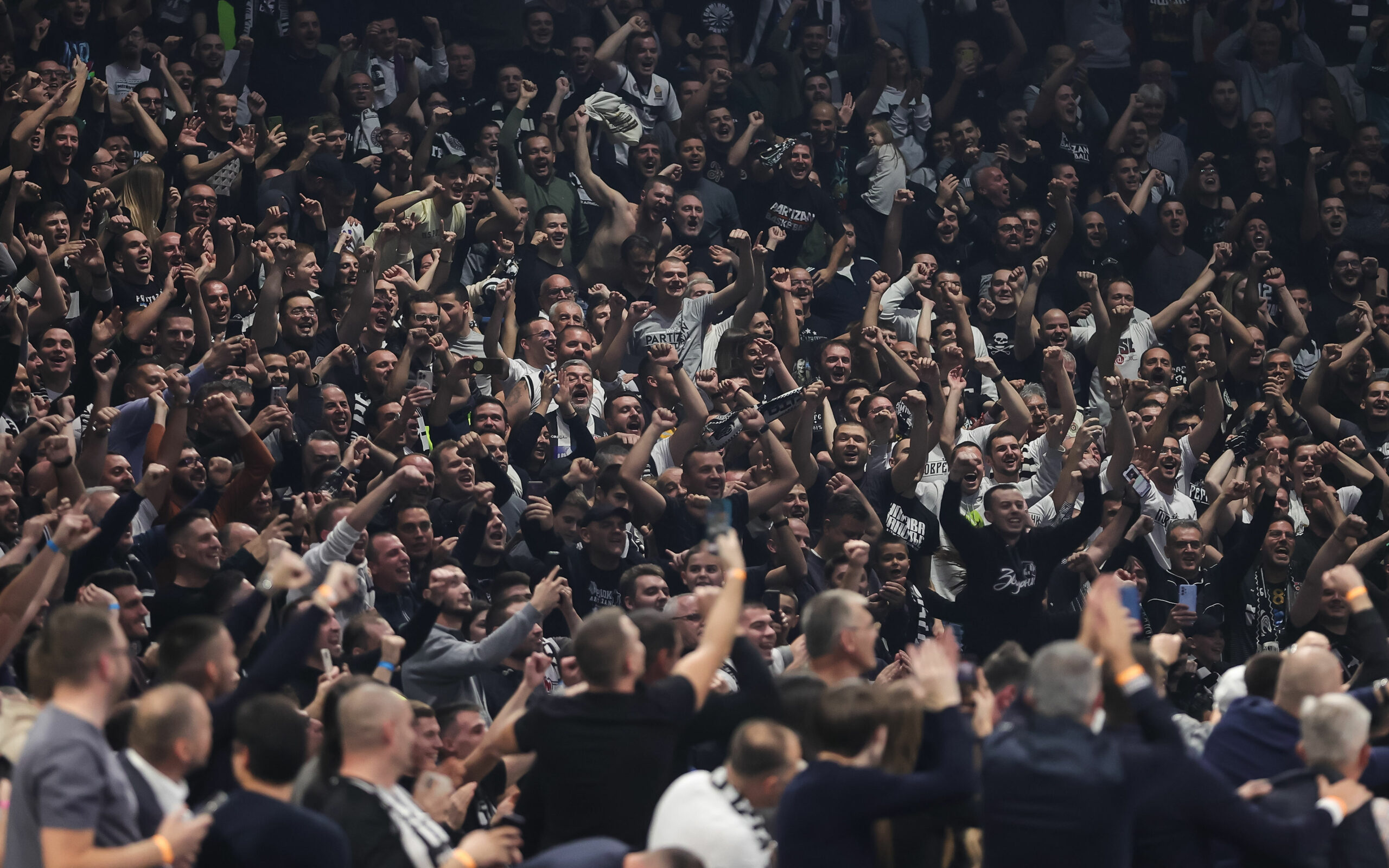 during the Turkish Airlines EuroLeague match between Partizan Mozzart Bet Belgrade and Crvena Zvezda mts Belgrade at Stark Arena on December 08, 2022 in Belgrade, Serbia. (Photo by Srdjan Stevanovic/Starsport.rs ©)