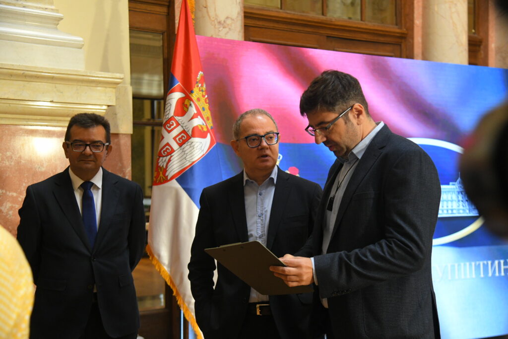 Beograd 05.09.2023. Opozicija u Skupštini Srbije. Obraćanje opozicije, konferencija za novinare, kzn, kzš, Skupština Srbije Foto: Nemanja Jovanović/Nova.rs