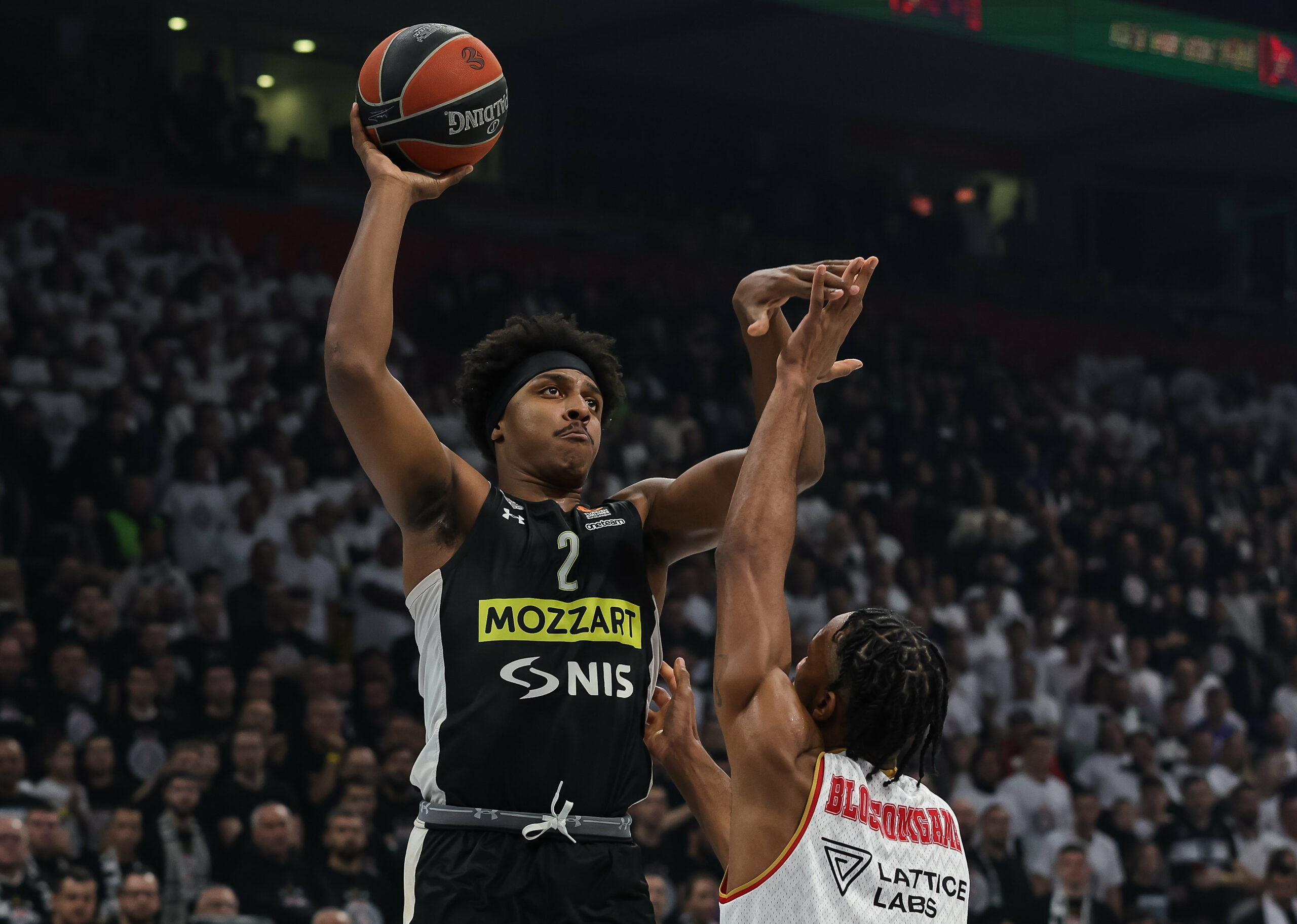 during the Turkish Airlines EuroLeague match between Partizan Mozzart Bet Belgrade and AS Monaco at Stark Arena on January 05, 2023 in Belgrade, Serbia. (Photo by Srdjan Stevanovic/Starsport.rs ©)