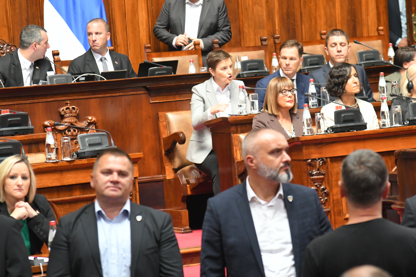 Beograd 05.09.2023. Skupština Srbije, sednica Skupštine Srbije, poslanici, skupštinska sala, blokada sednice, opozicija Foto: Nemanja Jovanović/Nova.rs