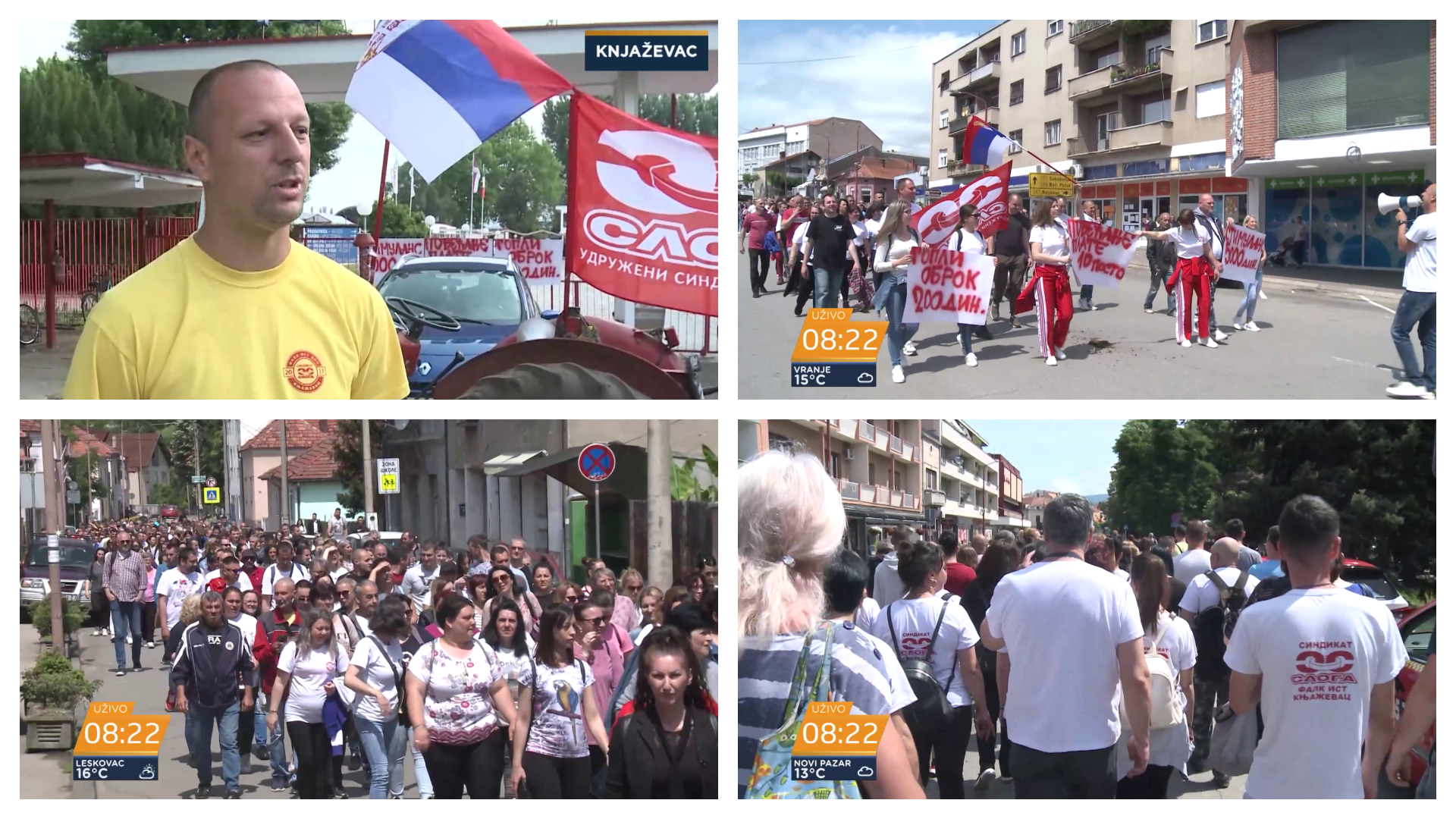 0606 PKG PROBLEMSKI Protest Falk ist Knjazevac