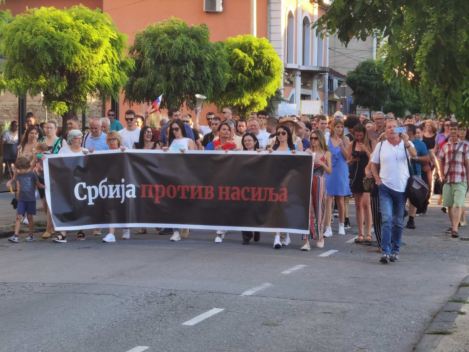 Kragujevac 08. jul 2023. Protest Srbija protiv nasilja u Kragujevcu Foto:Aleksandra Petrović/Nova.rs