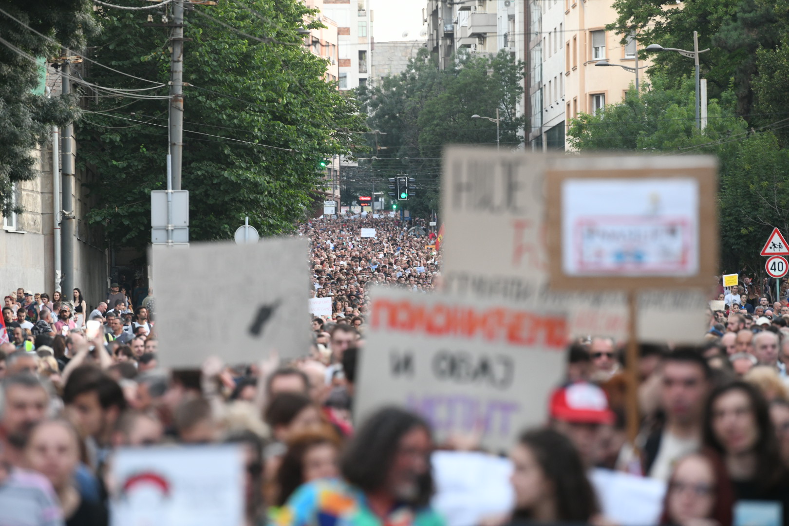 Beograd 08. jul 2023. Deseti po redu protest Srbija protiv nasilja Foto:Vesna LalićNova.rs