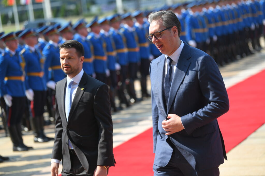 Beograd, 10. Jul.2023, Palata Srbije, Aleksandar Vučić  i  Jakov Milatović  predsednik Crne Gore  Foto: Nemanja Jovanović/Nova.rs