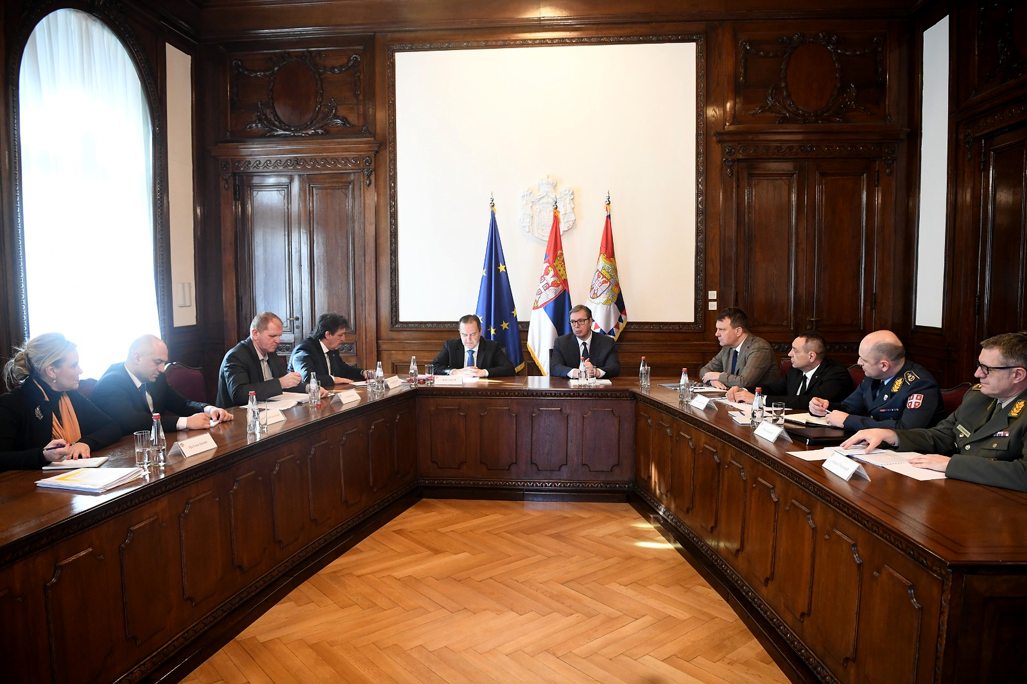 Session of the Security Services Coordination Bureau.Sednica Biroa za koordinaciju sluzbi bezbednosti.