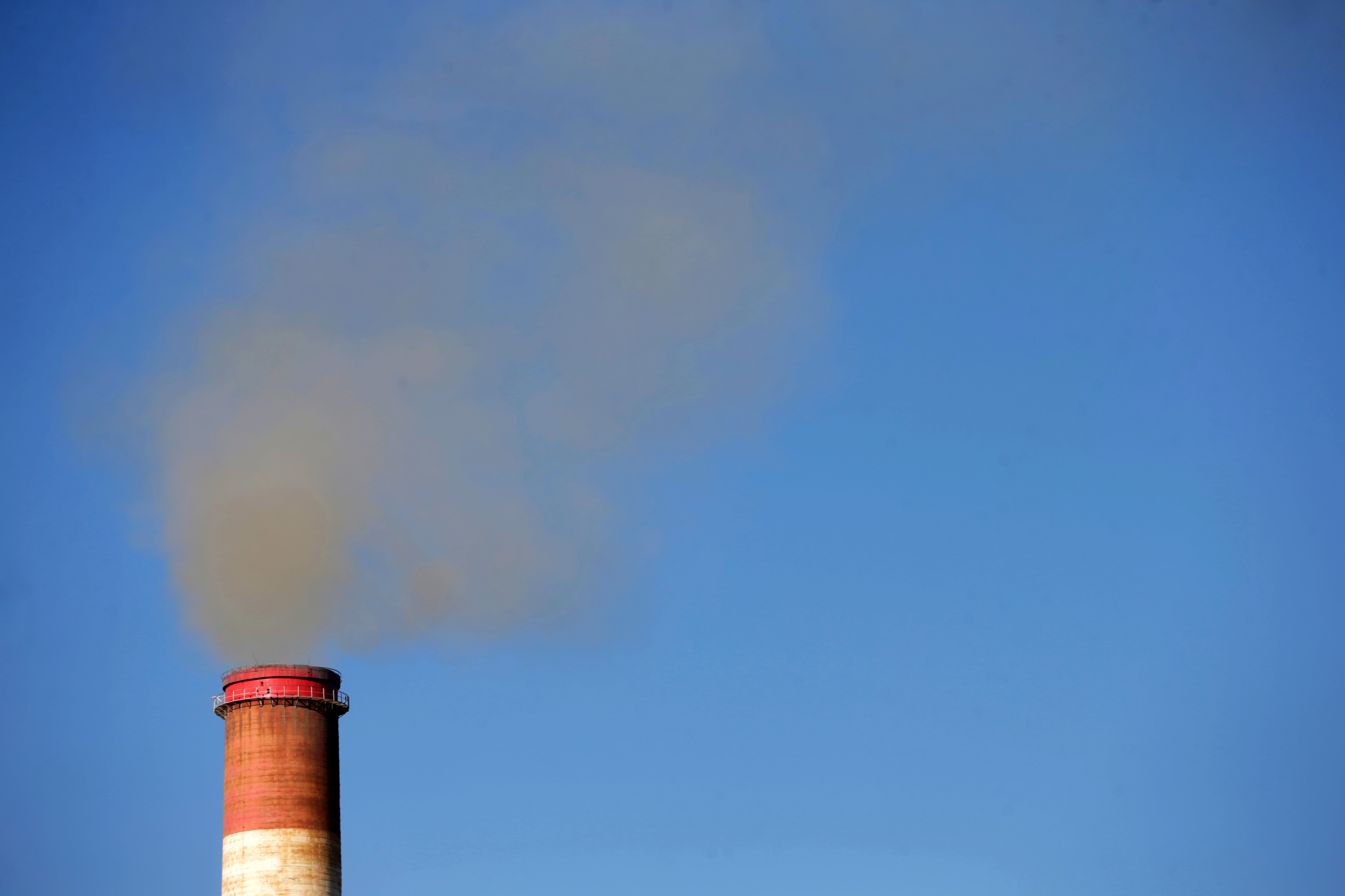 General view of the Nikola Tesla power plant in Obrenovac Western Balkans pollution