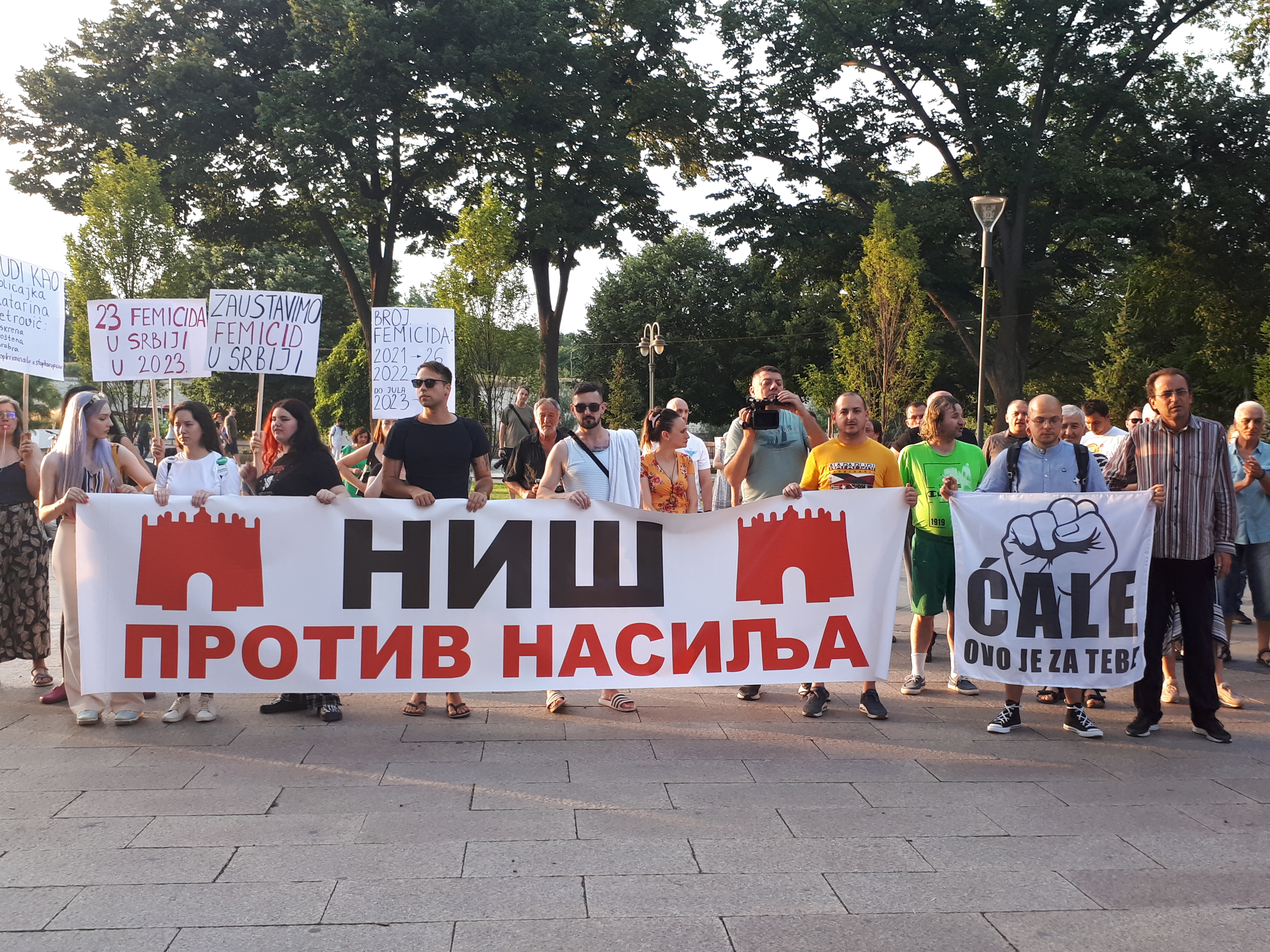 Niš, 21.07.2023. Protest u Nišu, Niš protiv nasilja Foto: Miljana Isailović/Nova.rs
