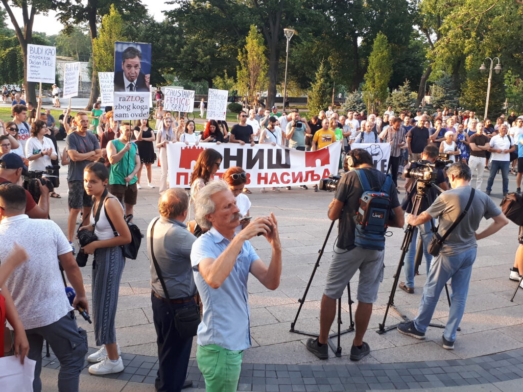 Niš, 21.07.2023. Protest u Nišu, Niš protiv nasilja Foto: Miljana Isailović/Nova.rs