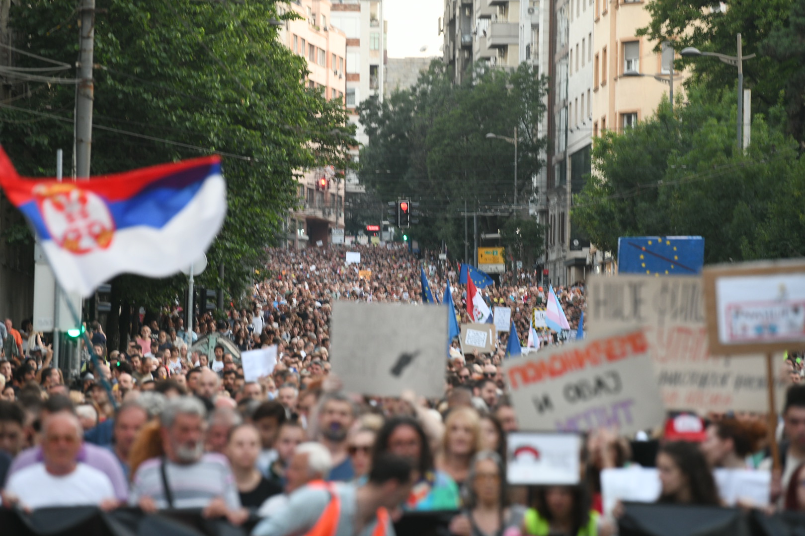 Beograd 08. jul 2023. Deseti po redu protest Srbija protiv nasilja Foto:Vesna LalićNova.rs