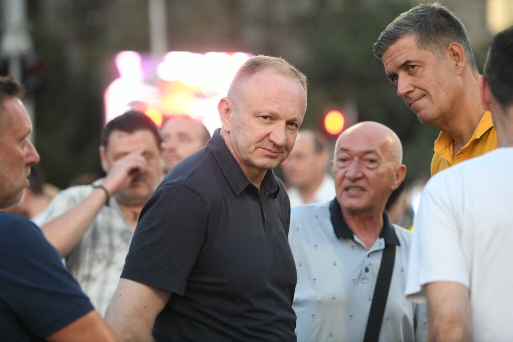 Beograd, 29.07.2023. Skupština, Protest br 13, Srbija protiv nasilja Foto: Vesna Lalić/Nova.rs