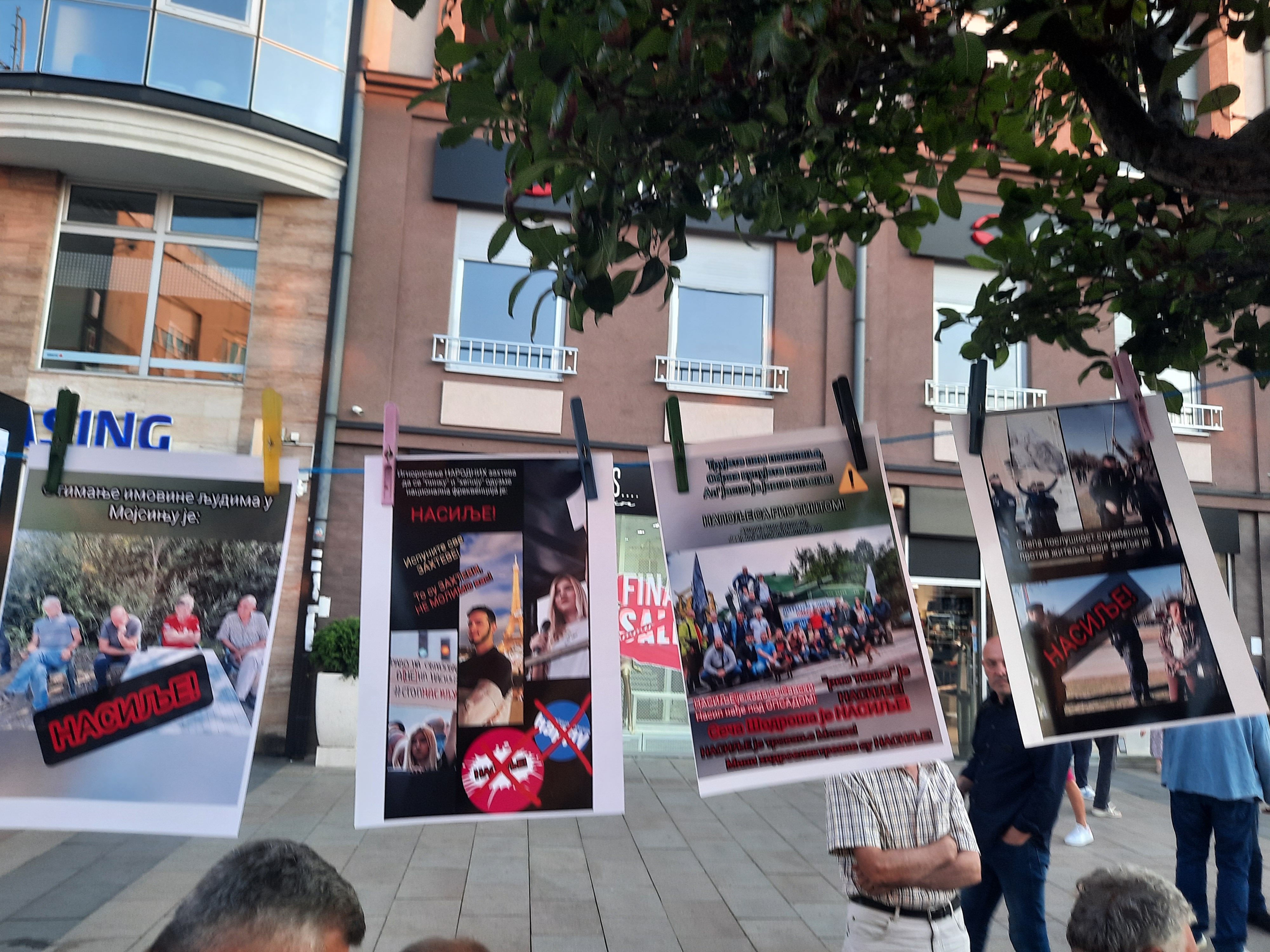 Čačak, 11.08.2023. Javni čas protiv nasilja u Čačku kod spomenika vojvode Stepe Stepanovića Foto: Ljubica Sokić/Nova.rs