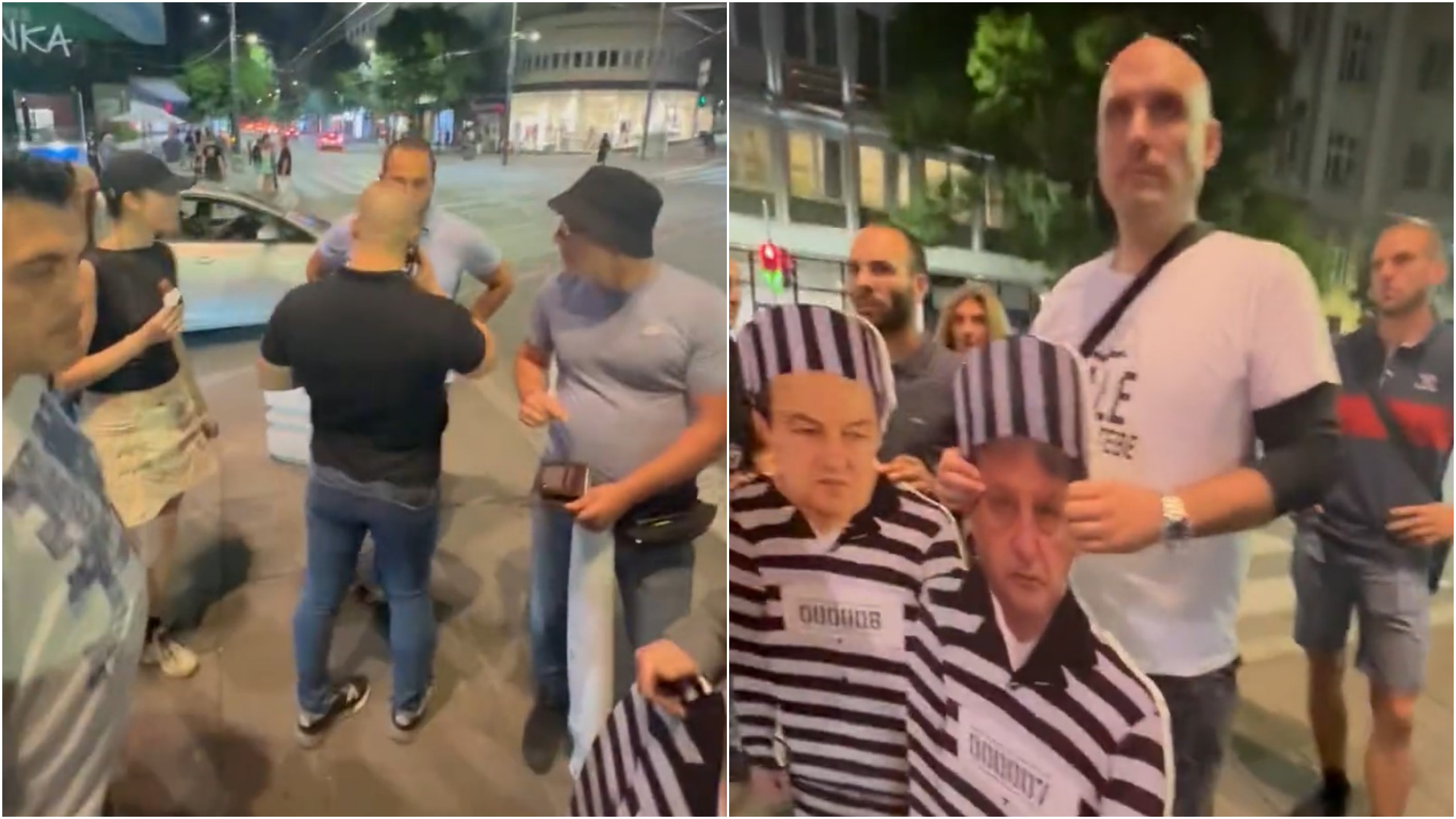 Protest, legitimisanje, policija, kombo Foto: Printscreen/Twitter/Petar Djuric/@Petar__Duric