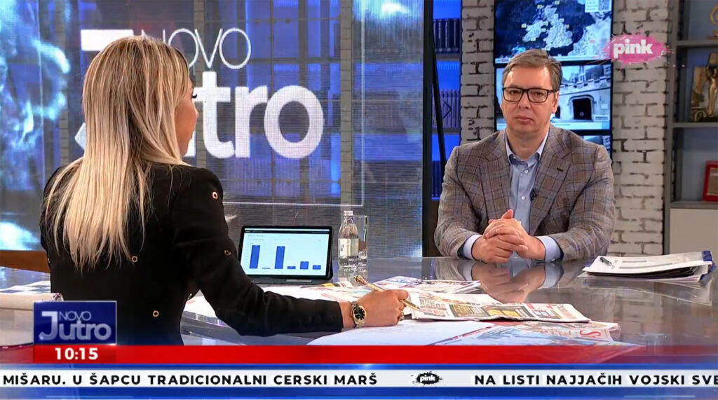 Aleksandar Vučić obraćanje na Pinku