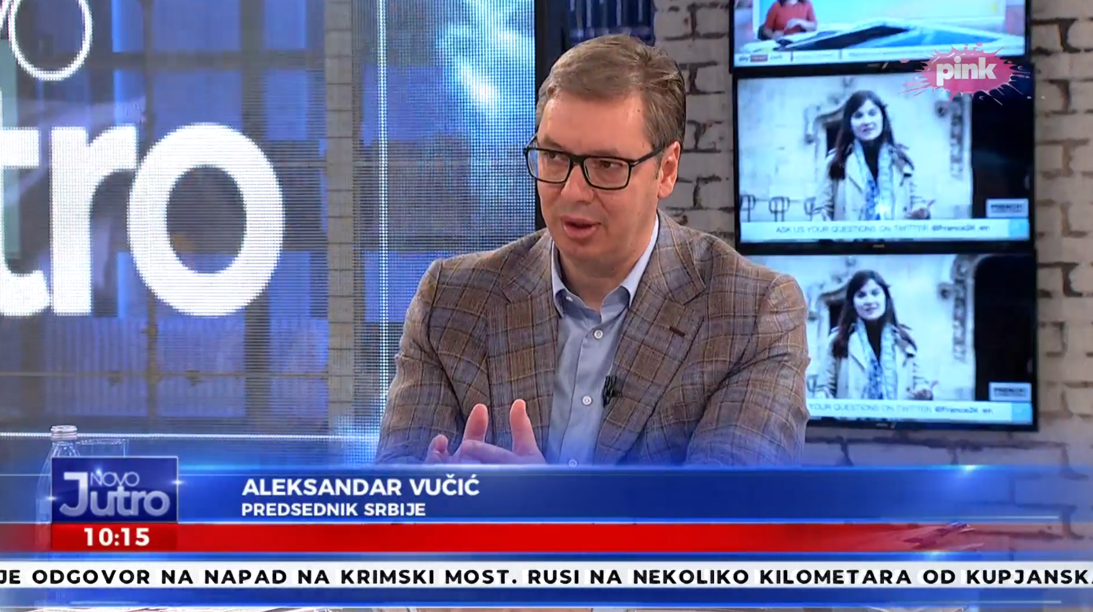 Aleksandar Vučić obraćanje na Pinku