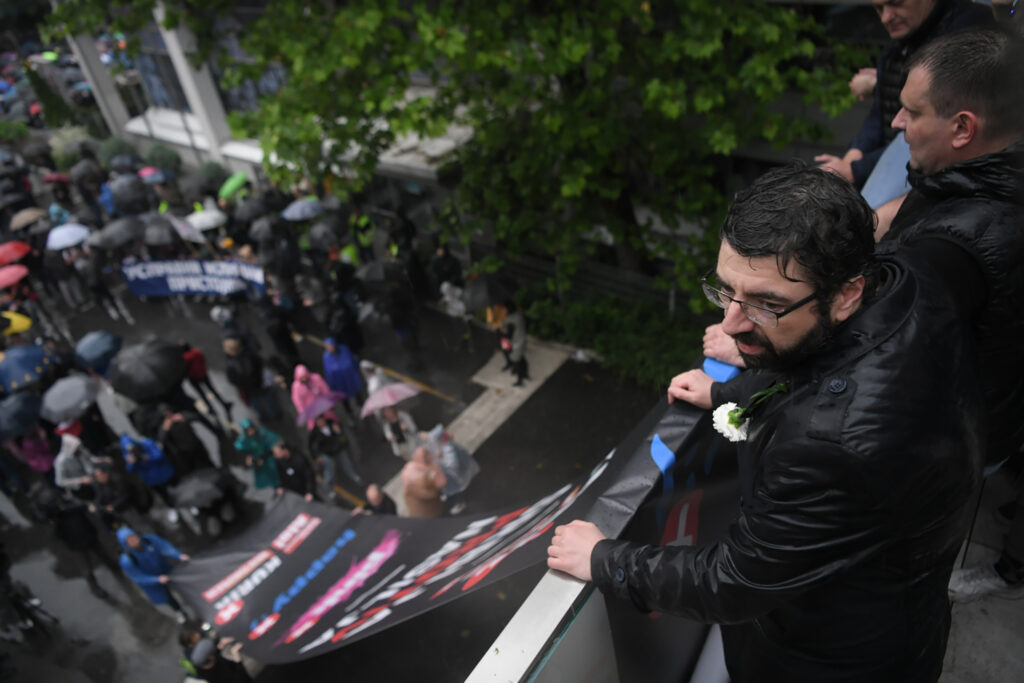 Beograd 27.05.2023. Protest protiv nasilja treci, Rts, Radomir Lazović