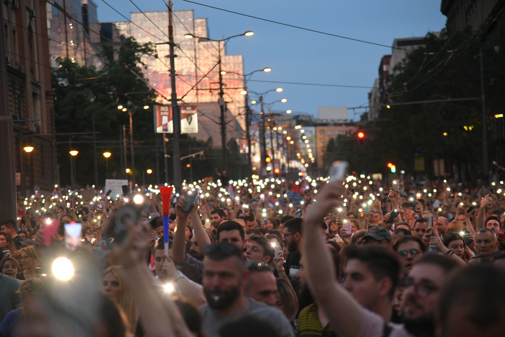 Beograd, 09.06.2023. 6. Protest "Srbija protiv nasilja", Šesti protest Foto: Nemanja Jovanović/Nova.rs