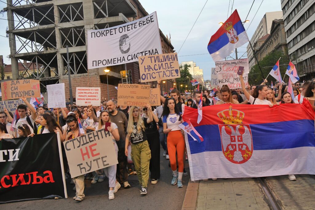 Beograd, 09.06.2023. 6. Protest "Srbija protiv nasilja", Šesti protest Foto: Goran Srdanov/Nova.rs