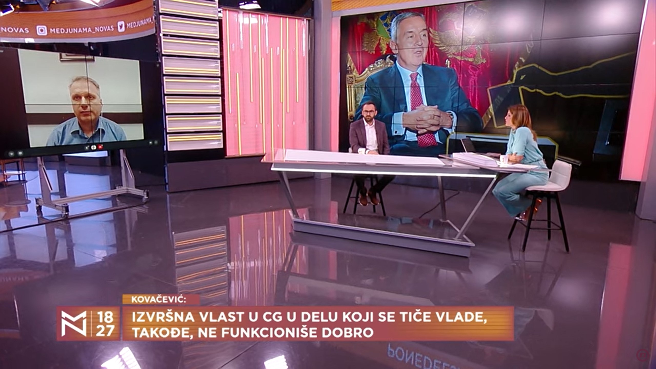 Izbori u CG: Ni Mila ni drugih kandidata... – gost Despot Kovačević i Srđan Perić emisija Među nama, Medju nama Foto: Nova