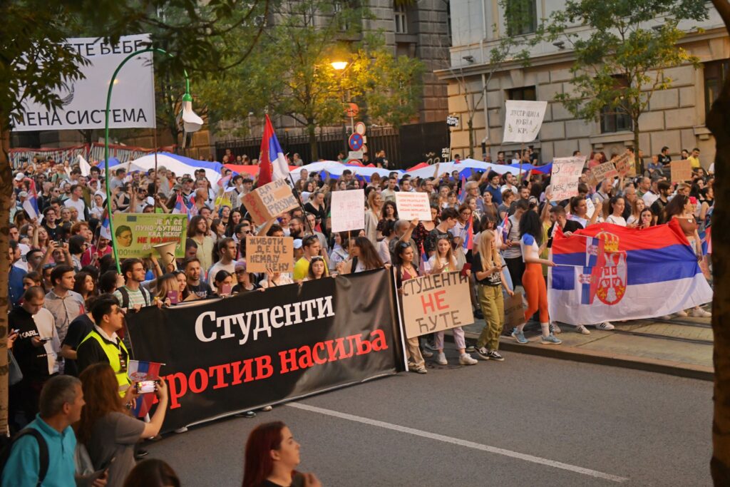 Beograd, 09.06.2023. 6. Protest "Srbija protiv nasilja", Šesti protest Foto: Goran Srdanov/Nova.rs