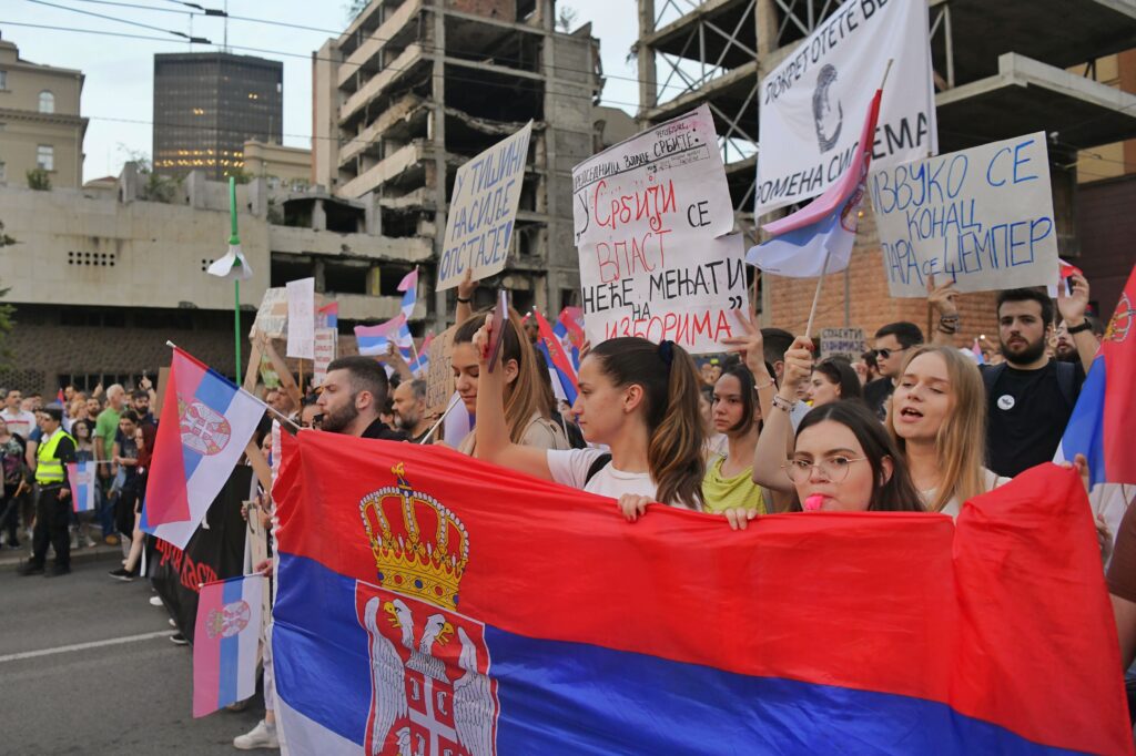 Beograd, 09.06.2023. 6. Protest "Srbija protiv nasilja", Šesti protest Foto: Goran Srdanov/Nova.rs