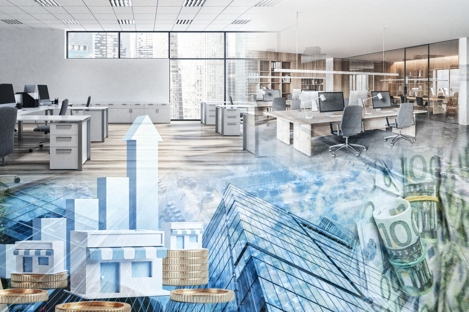 Cene poslovanog prostora 
rradila sam tekst o cenama poslovnog prostora e to vam je ludilo hiljade evra za to treba pa mi dajte neke kancelarije pare nemam pojma