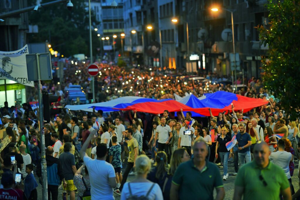 Beograd, 09.06.2023. 6. Protest "Srbija protiv nasilja", Šesti protest Foto: Goran Srdanov/Nova.rs