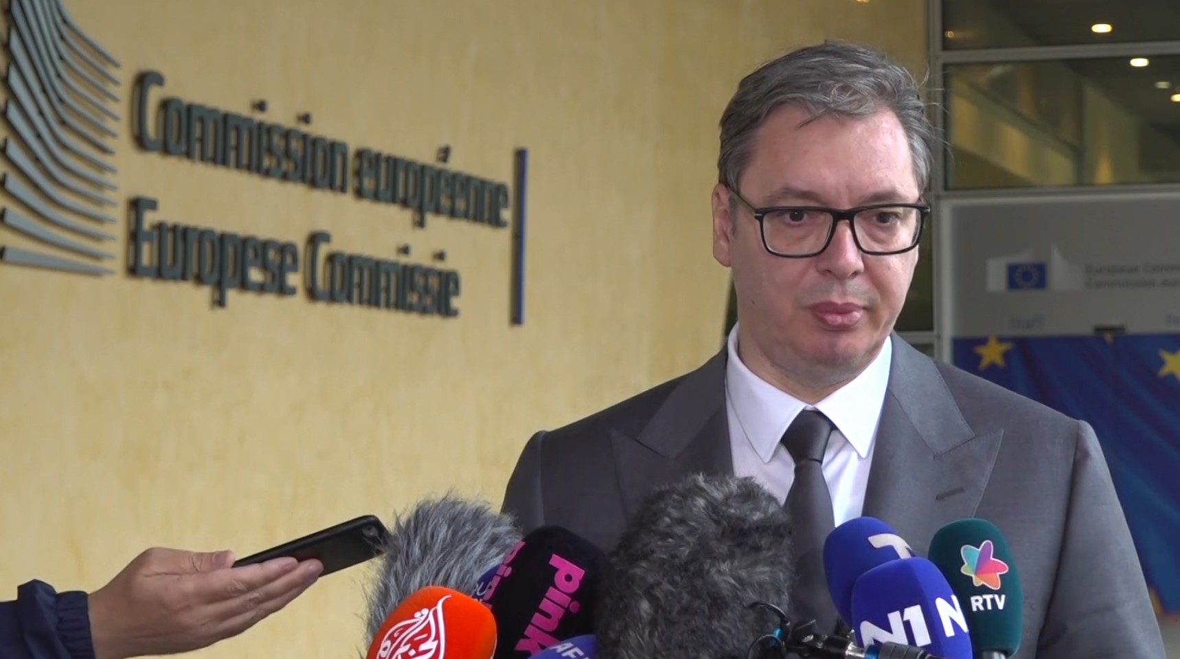 Aleksandar Vučić, Brisel Foto: N1