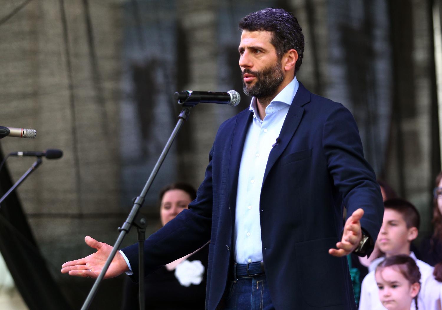 Beograd 24.06.2023. DRUŠTVO - Gradonačelnik Beograda Aleksandar Šapić obratio se na otvaranju manifestacije "Beogradski dani porodice" Foto: FoNet/Aleksandar Barda