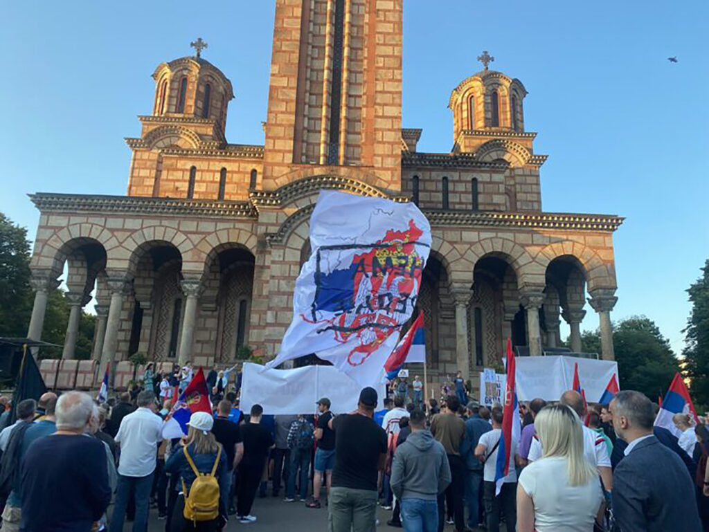 Protest podrške Srbima sa Kosova, kritikovana Vučićeva politika