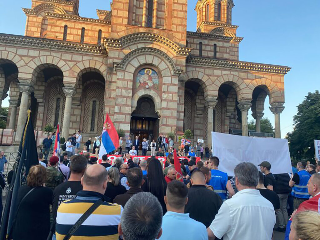 Protest podrške Srbima sa Kosova, kritikovana Vučićeva politika