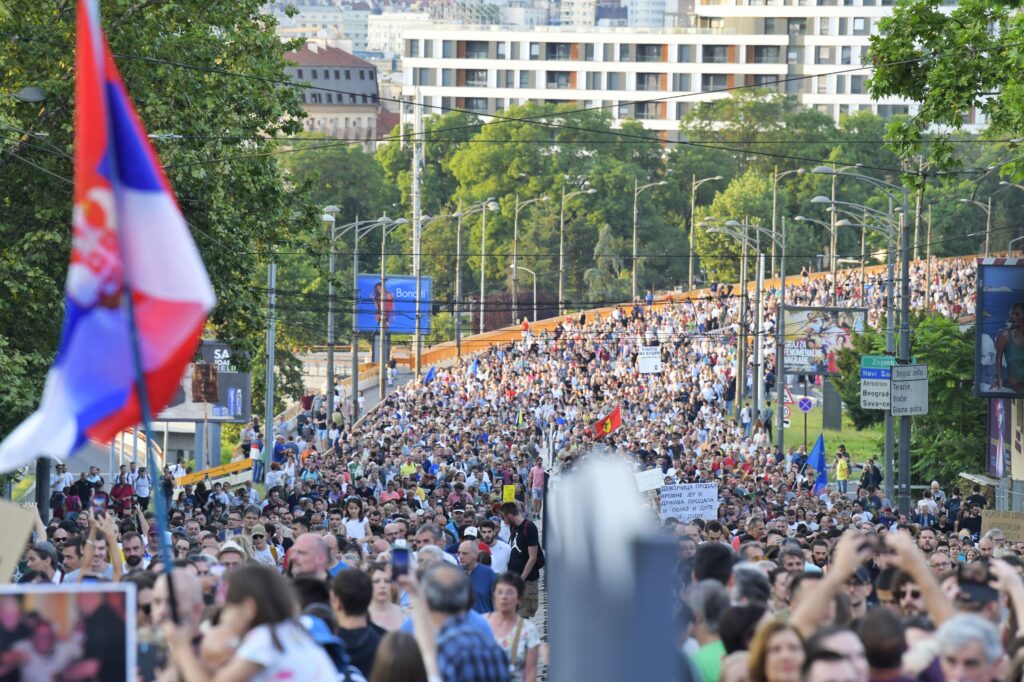 Beograd, 01.07.2023. Protest Srbija protiv nasilja 9 Foto: Goran Srdanov/Nova.rs