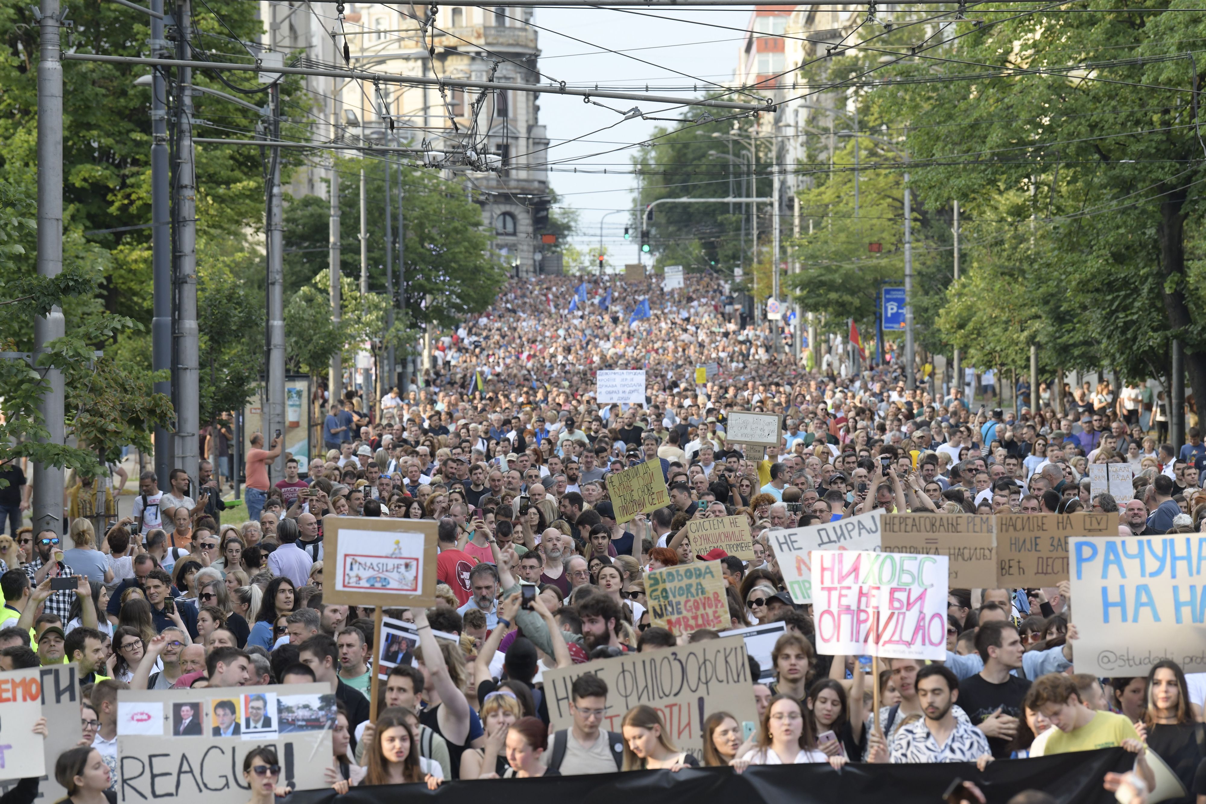 Beograd, 01.07.2023. Protest Srbija protiv nasilja 9 Foto: Goran Srdanov/Nova.rs