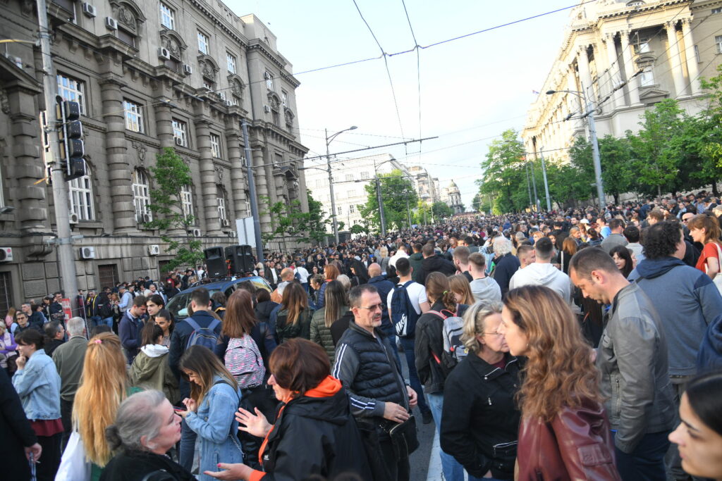 Beograd 08.05.2023. Protest Srbija protiv nasilja. Protestna šetnja Foto: Nemanja Jovanović/Nova.rs