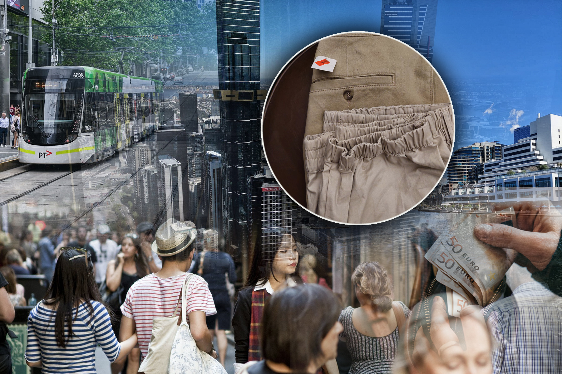 aerial view of Melbourne CBD,  high rise buildings