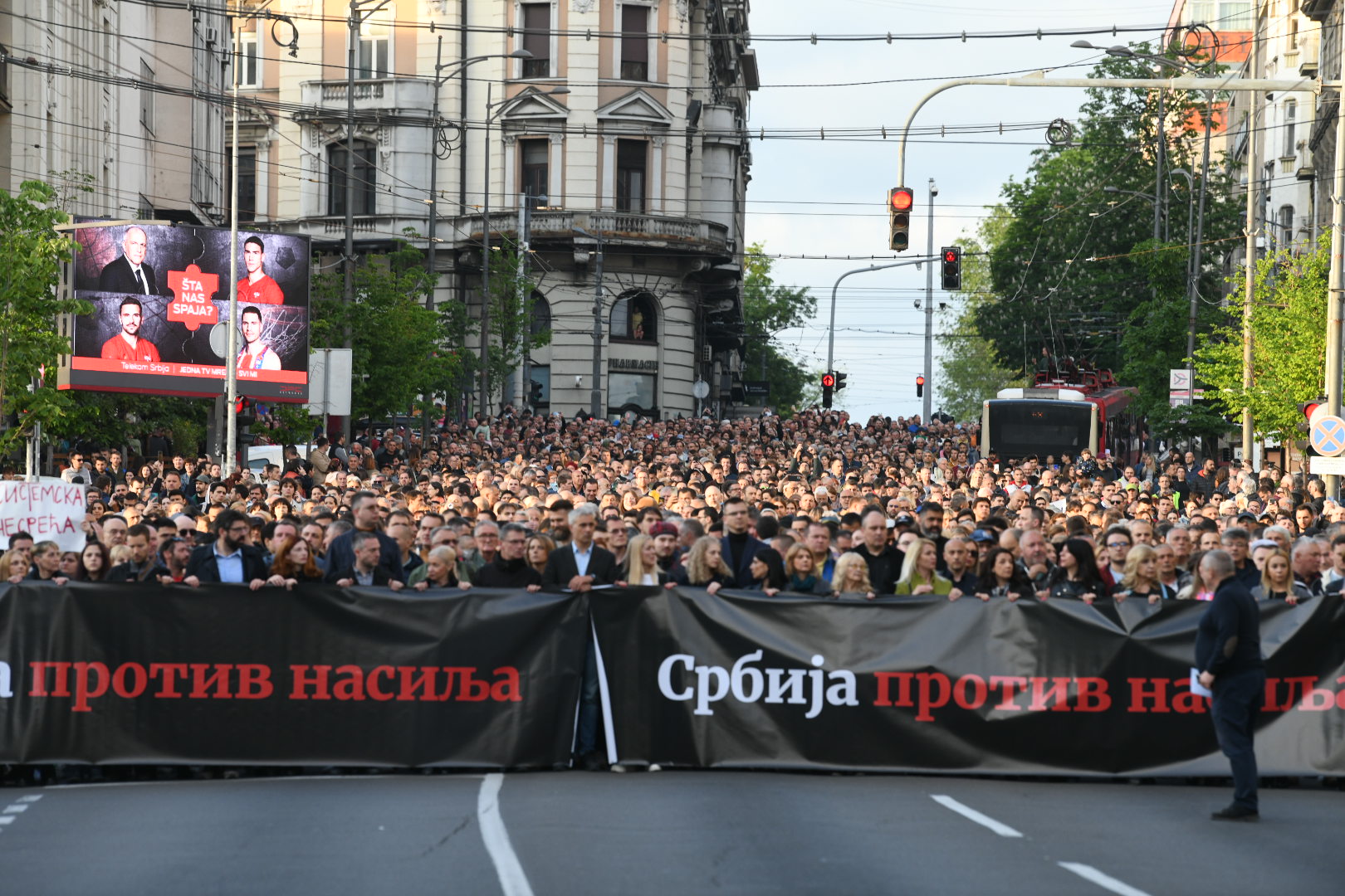 Beograd 08.05.2023. Protest Srbija protiv nasilja. Protestna šetnja Foto: Vesna Lalić/Nova.rs