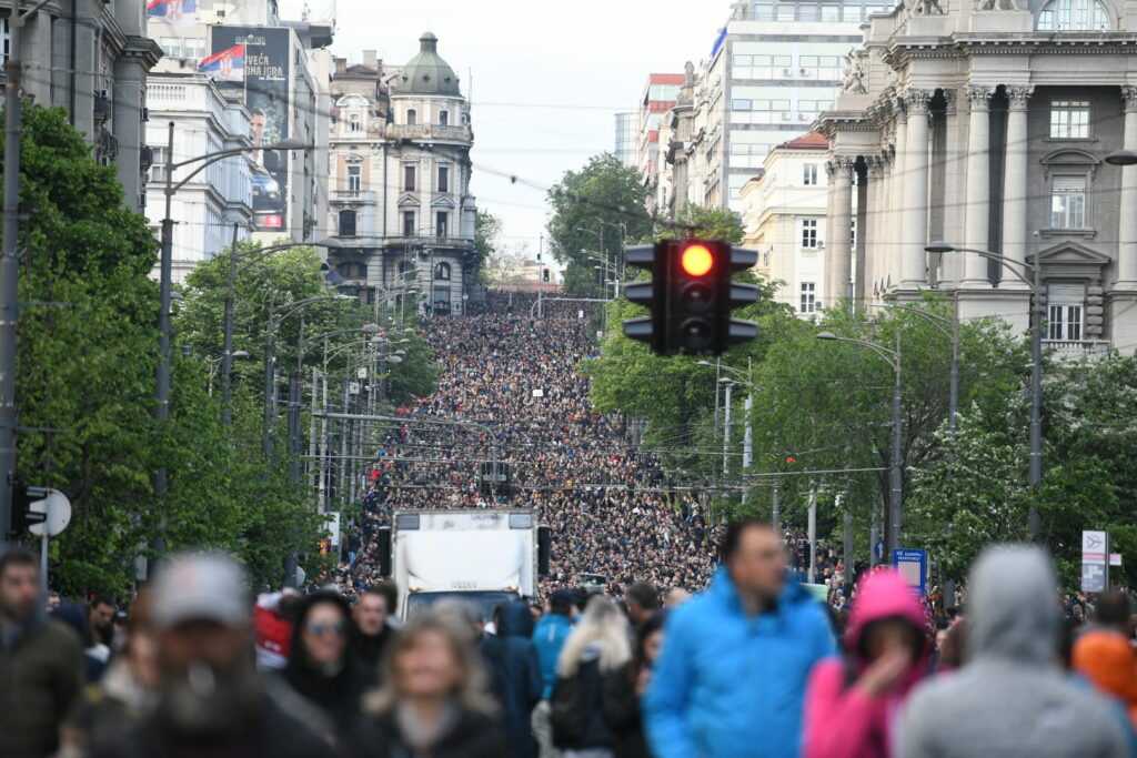 Beograd, 12.05.2023. Protest Srbija protiv nasilja, Kneza Miloša ulica, kreće šetnja Foto: Vesna Lalić/Nova.rs