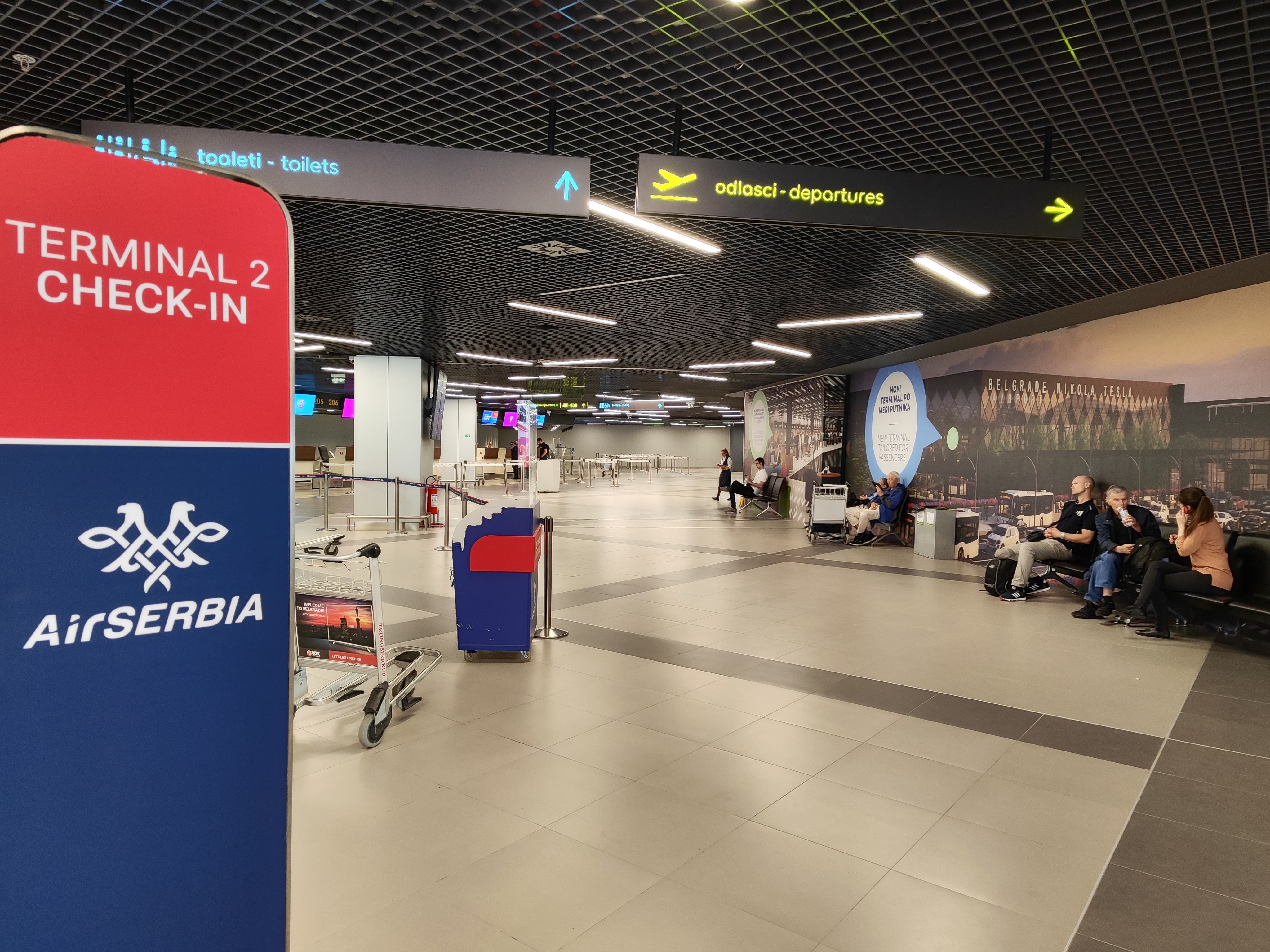 beograd 18.06.2023 aerodrom aerodrom nikola tesla, otkazani letovi