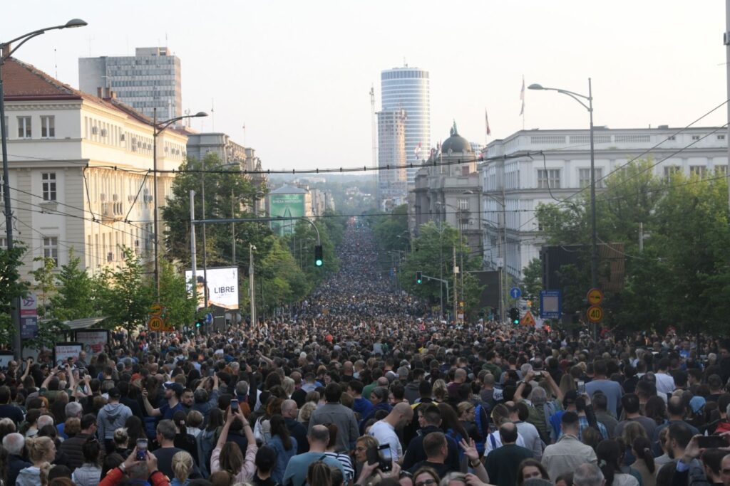 Beograd 19. maj 2023. Protest protiv nasilja drugi po redu Foto:Dragan Mujan/Nova.rs