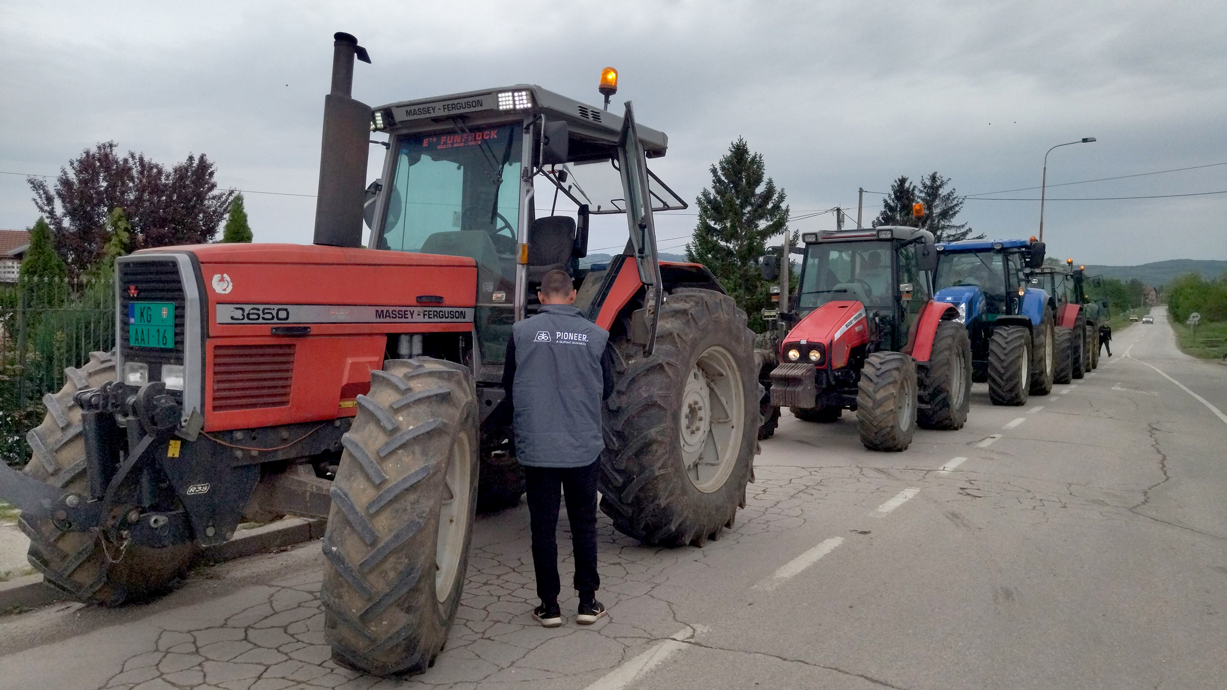 protest poljoprivrednika u Šumadiji