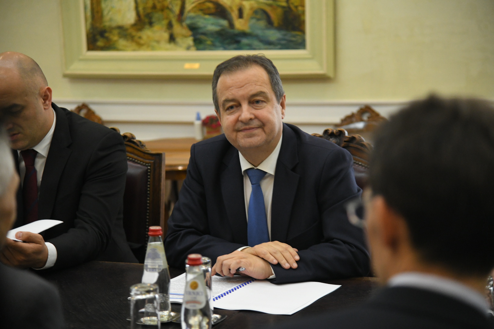 Beograd 27. mart 2023. Sastanak ministra spoljnih poslova Ivice Dacica i ambasadora Rusije u Srbiji Aleksandra Bocan Harcenka Foto:Nemanja Jovanović/Nova.rs