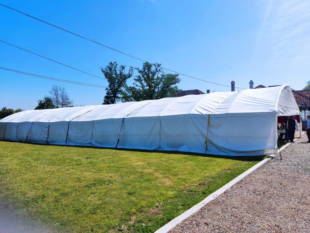 Aleksandar i Kristina Tomić, pravili svadbu ispod šatora.