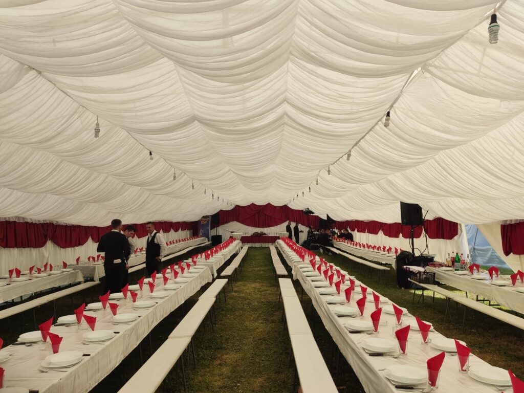 Aleksandar i Kristina Tomić, pravili svadbu ispod šatora.