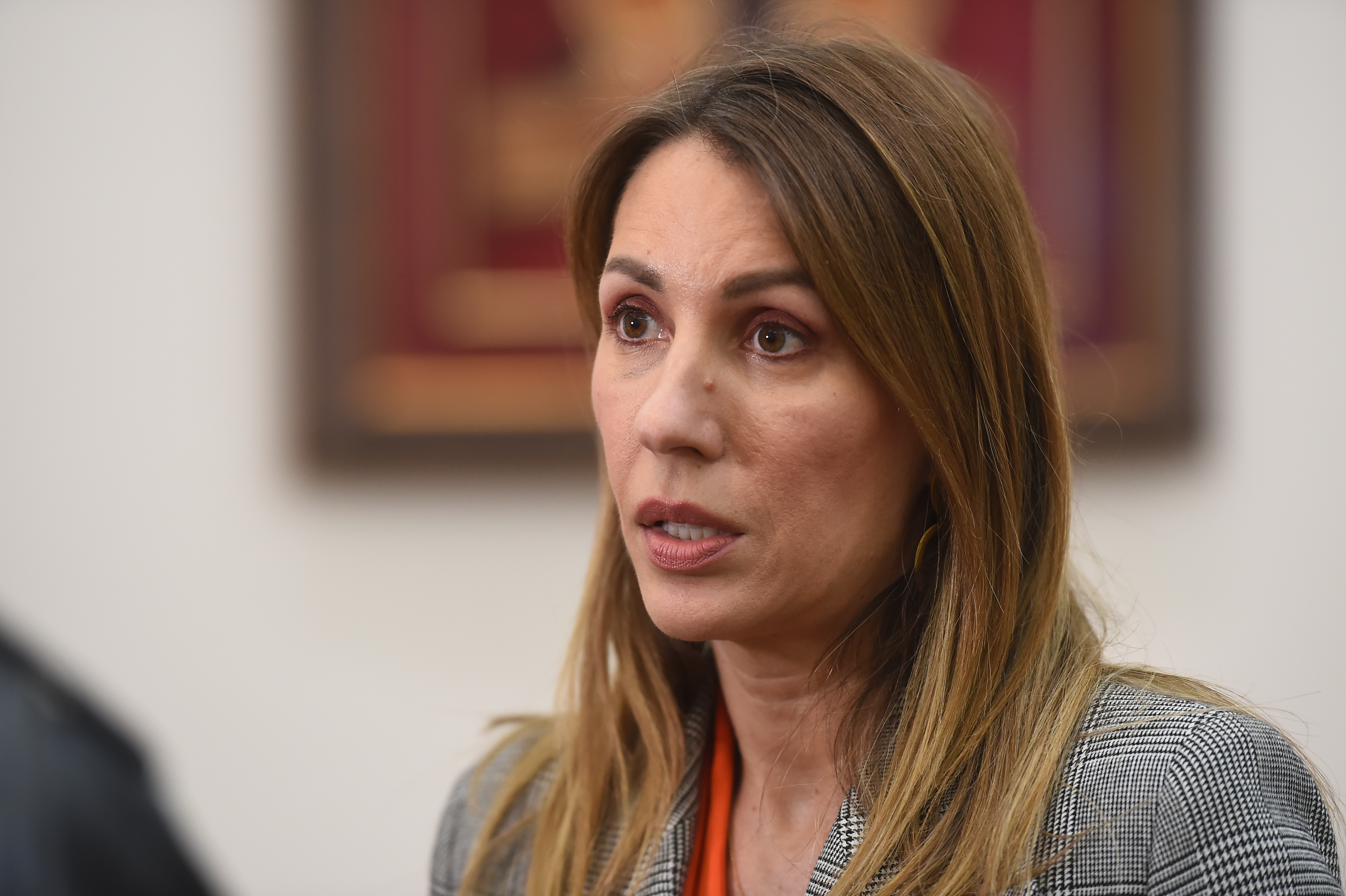 Beograd, 22. februara 2023 - Ministarska rudarstva i energetike Dubravka Ðedovic danas je povodom hapenja u EPS-u rekla da ne eli izjavama da utice na rad nadlenih organa, ali da svaka sumnja treba da se ispita. FOTO TANJUG/ STRAHINJA ACIMOVIC/bs