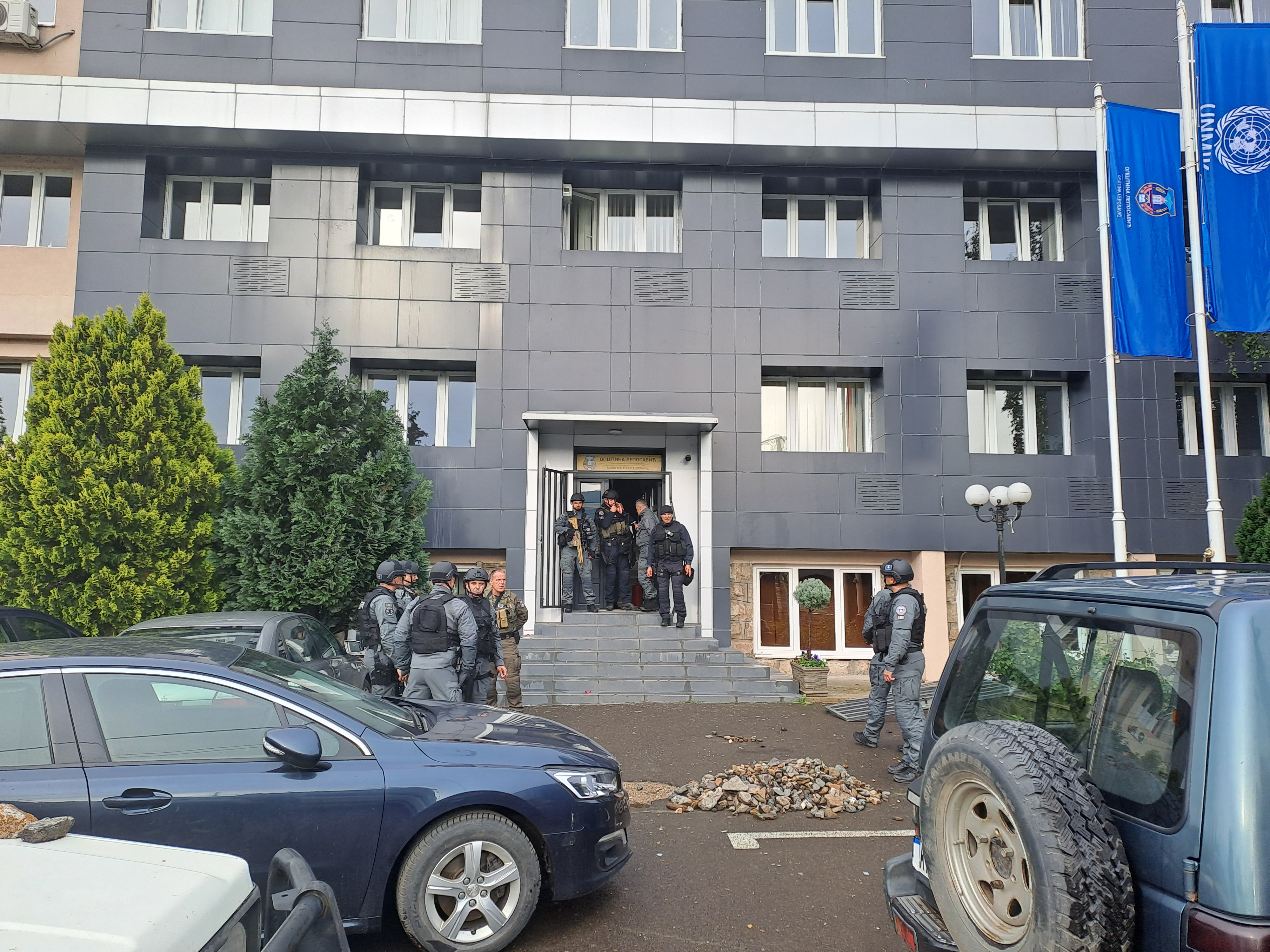 Leposavić 26.05.2023. Leposavić - Policija i dalje na ulicama Foto: Nova.rs